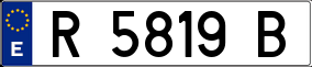 Trailer License Plate